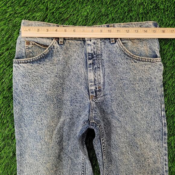 Vintage 80s Lee Riders Acid-Wash Jeans 30x30 Made in USA 209-6848 - Picture 13 of 16